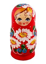 Матрешка 3 в 1 большая (Цветы, Эскиз 02, Ромашки) (М03130302)