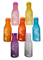 Бутылочка цветная с ремешком матовая (550 мл)