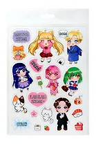 Набор наклеек для детей. Серия "Стикеры для фанатов". Аниме