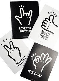 Записная книжка «Sign» А6, 24 листа в клетку, сшивка, Languo, в ассортименте