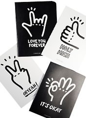 Записная книжка «Sign» А6, 24 листа в клетку, сшивка, Languo, в ассортименте
