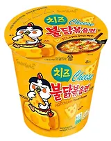Лапша Samyang BULDAK со вкусом курицы и сыра  Hot Chicken Cheese, банка, 70г