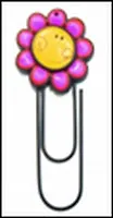 Скрепка - закладка Цветок 9 лепестков (002366) (Карамба)