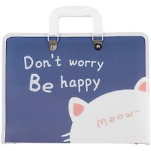 Папка -портфель пластиковый «Cat» А4, 7 отделений, с пластиковыми ручками, в ассортименте