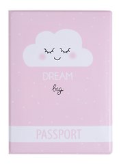 Обложка для паспорта Dream big (Облачко) (ПВХ бокс) (ОП2018-193)