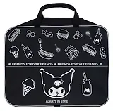 Папка-сумка А4 "Kuromi. Черная серия" ткань