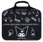 Папка-сумка А4 "Kuromi. Черная серия" ткань