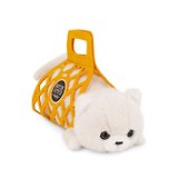 Мягкая игрушка Кот Барсик в сумке (35см) (белый) (2/34) (B1000/35)