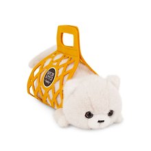 Мягкая игрушка Кот Барсик в сумке (35см) (белый) (2/34) (B1000/35)