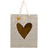 Подарочный пакет «Gold hearts», А4 - 1