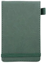 Записная книжка А6 50л лин. "Joy Note. Зеленый" иск.кожа, тонир.блок, скругл.углы, резинка, петля д/ручки, кармашки, инд.уп.