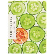 Записная книжка «Vegetables» А6, 24 листа в клетку, сшивка, Languo, в ассортименте