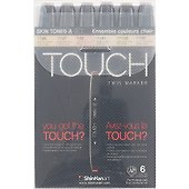 Набор маркеров «Touch Twin» телесные тона, 6 штук, ShinhanArt - 0