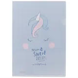 Папка-уголок «Pastel unicorn», А4