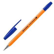 Шариковая ручка синяя 0,7 мм, M-500 Orange, Brauberg