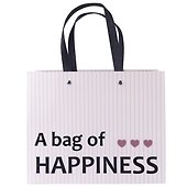 Пакет А4 24,5*19,5*9,5 "A bag of happiness" нейтр., бум.мат.ламинат - 1
