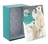 Коробка подарочная "Мишки" НГ, 23*16*9.5, картон - 1