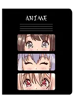 Тетрадь в клетку Эксмо, "Аниме. Сёдзё (девочки)", 48 листов