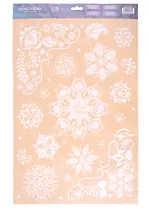 Наклейка для окон "Узорные снежинки"