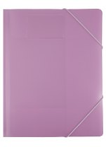 Папка на резинке A4 "Gems" розовый, пластик 0,5мм