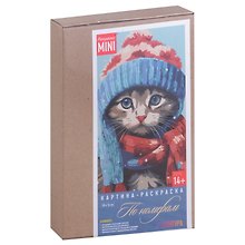 Картина-раскраска по номерам «Котик в Шапочке», 20 х 14 см, Артвентура