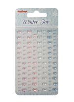 Клеевые полужемчужинки Зимнее Утро (SCB25002036) (120шт.) (4цв.) (упаковка)