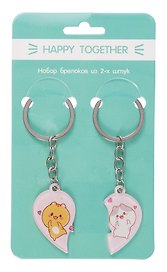 Брелоки парные Happy Together Kawaii Котики (акрил) (2 шт) (12-15521-P5)