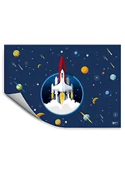 Клеенка для уроков труда "Космос", 50 х 70 см