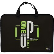 Папка для тетрадей «Level up» А4, пластик, на молнии, Оникс