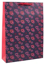 Пакет А3 46*33*10 "Сердечки" жен., бум.мат.ламинат