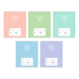 Тетрадь 18л кл. "Герб" мел.картон, выб.лак, офсет 60г/м2, поля, ассорти