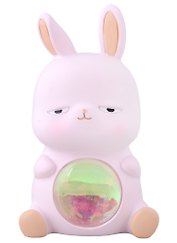 Светильник LED Кролик (розовый) (пластик) (12х10)