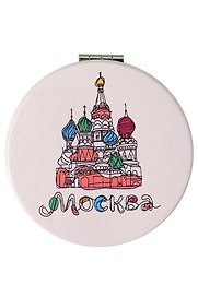Зеркало мягкое "ХВБ, рисунок" (Москва) (7см) (320-19-D5)