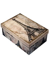 Коробка подарочная "Париж" 21*14*8,5см, картон
