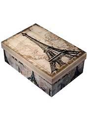Коробка подарочная "Париж" 21*14*8,5см, картон