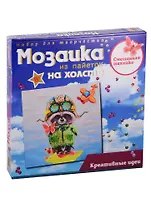 Набор для творчества Мозаика из пайеток на холсте Волшебная мастерская Енот