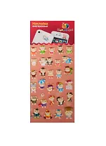 Набор для творчества, ЛИПЛЯНДИЯ, Наклейки многоразовые, Медвежата 7951/17951