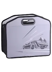 Папка для тетрадей А4 "ТАЧКА" 34*30*10см пластик, молния, выруб.ручка, расширение