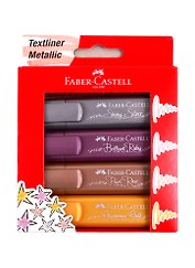 Текстовыделители Faber-Castell, Highlighter TL, 4 цвета