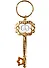 Брелок-ключ Москва Спасская башня (металл цв.золото) (125GBI-8-21-1S) - 0