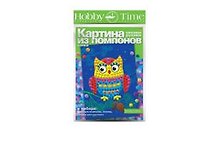 Набор для творчества, HOBBY TIME, Набор №2. Картина из помпонов Сова