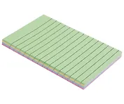 Блок бумаги 152*101 мм самоклеящийся 4 цвета, 100 листов в линейку, GoodMark