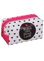 Косметичка на молнии Black cats (16х8) (ПВХ бокс)
