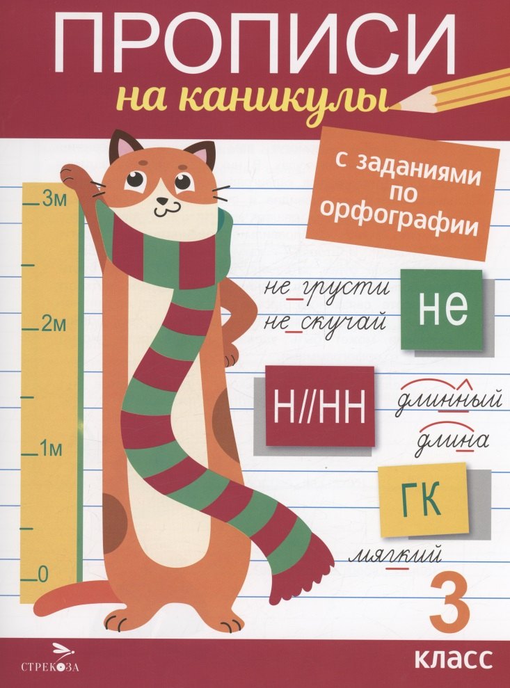 

Прописи на каникулы с заданиями по орфографии. 3 класс
