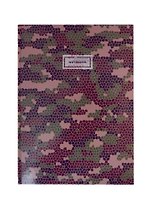 Книга для записей А4 100л кл. "Хаки" 7БЦ, глянц.ламинация
