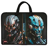 Папка для тетрадей А4 "Аватар" 34*24,5*3,5см, пластик, молния, текст.ручки