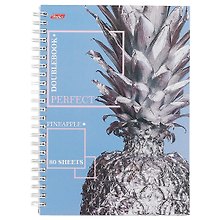 Тетрадь общая «Pineapple», 80 листов в клетку, А5, в ассортименте - Hatber