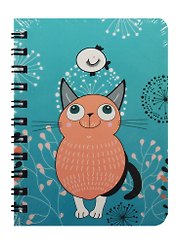 Записная книжка А7 80л кл. "Cat's dreams" спираль, Kairui
