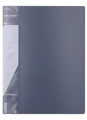 Папка 40ф А4 "STANDARD" пластик 0,6мм, серая 