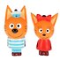 Игрушка пластизоль для ванны «Капитошка» Три кота (Карамелька и Коржик) в сетке - 1